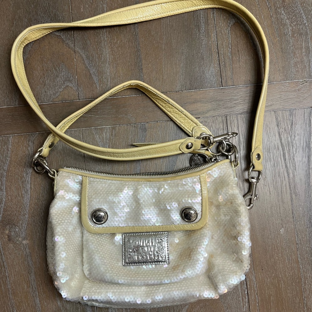Coach Poppy Sequin Shoulder Bag